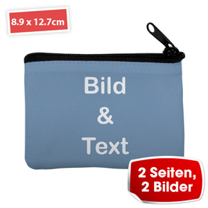 Foto-Portemonnaie Zwei Seiten Zwei Bilder Personalisiert