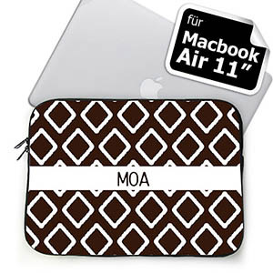 Initialisierte Schoko MacBook Air 11 Tasche