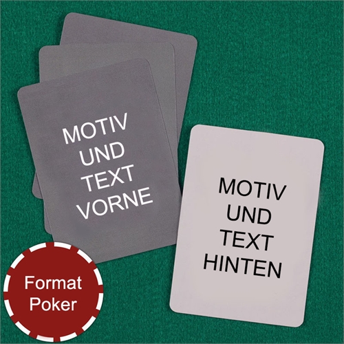 Komplett individualisierbare Karten für Ihre knackige Werbebotschaft