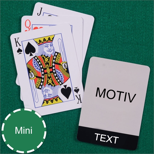 Mini Kartenspiel Cool Schwarz Standard Index