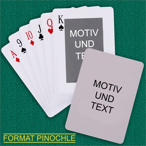 Klassisch Personalisierte Zweiseitige Binokel Spielkarten