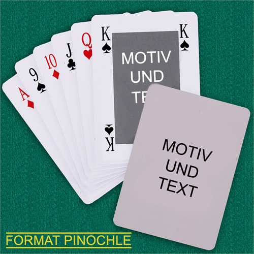 Klassisch Personalisierte  Bridge Style Zweiseitige Binokel Bridge Spielkarten