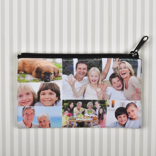 6er Fotokollage Kosmetiktasche Klein Beide Seiten gleich personalisieren