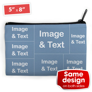 6er Fotokollage Kosmetiktasche Medium 2 Seiten Gleiches Motiv