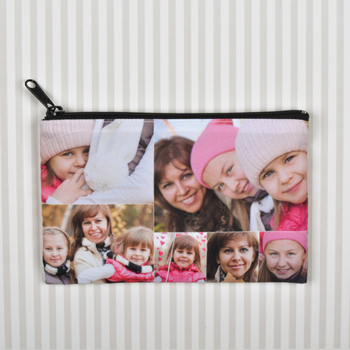 5er Fotokollage Kosmetiktasche Medium Gleiches Bild vorne und hinten