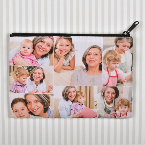 6er Fotokollage Kosmetiktasche Groß Vorne/Hinten gleiches Bild