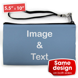 Mittelgroße Personalisierte Clutch - 2 Seiten mit gleichem Motiv