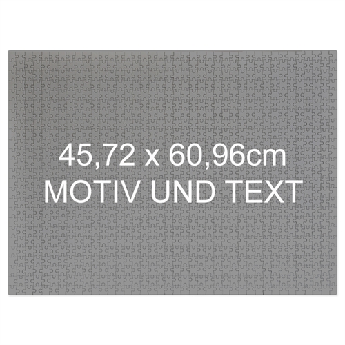 Personalisiertes Riesenpuzzle Querformat 46x62cm 500 Teile