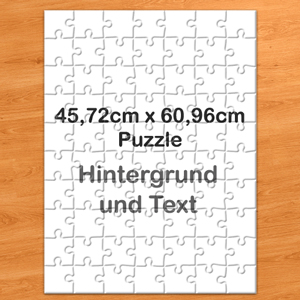 Personalisiertes Riesenfotopuzzle Hochformat 62x46cm 70 Teile personalisierte Schachtel