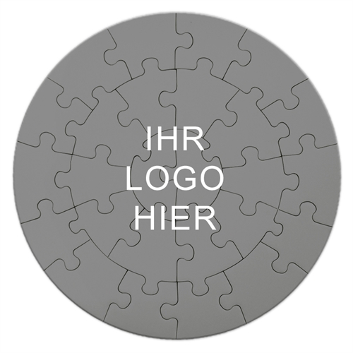 Rundes Puzzle Personalisieren 26 Teile; Durchmesser 18,4 cm