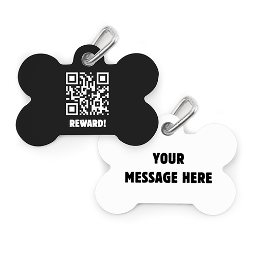 Anhänger Knochen Beidseitig Personalisieren Dogtag