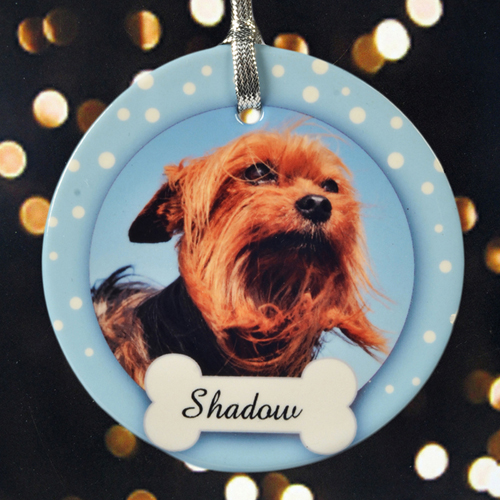 Knochen im Schnee Hundbijoux zu Weihnachten