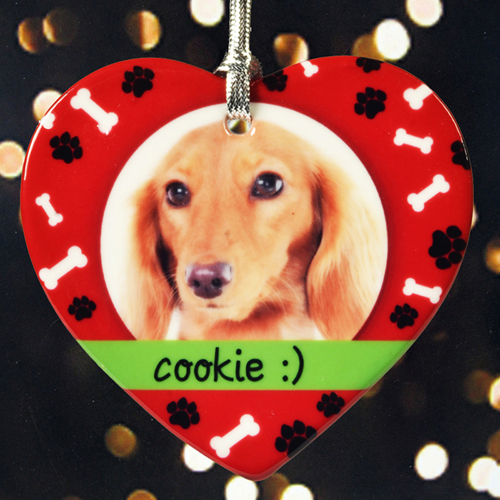 Herz mit Knochen Porzellanschmuck