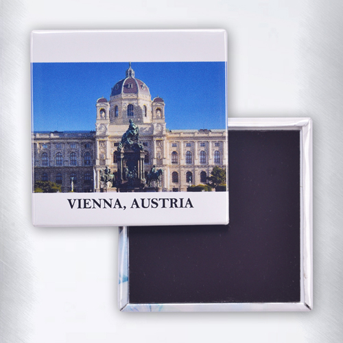 Weißer Rand oben und unten Personalisierter Text Solider Magnetbutton