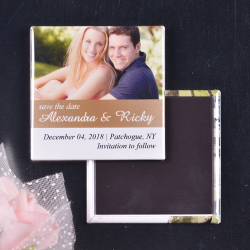 Niedliche in Gold Hochzeit Solider Magnetbutton