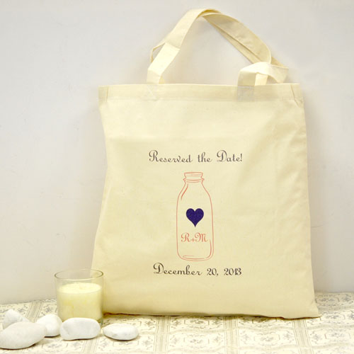 Einmachglas Lila Personalisierte Stofftasche Budget