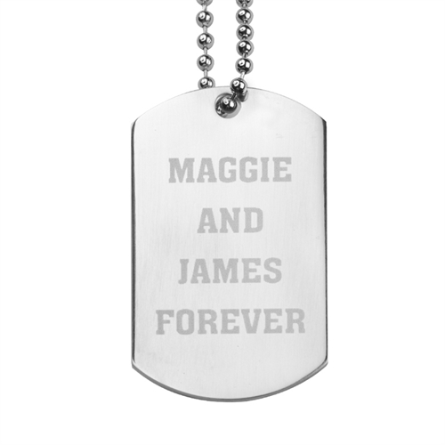 Edelstahl Foto Anhänger Dogtag Personalisiert