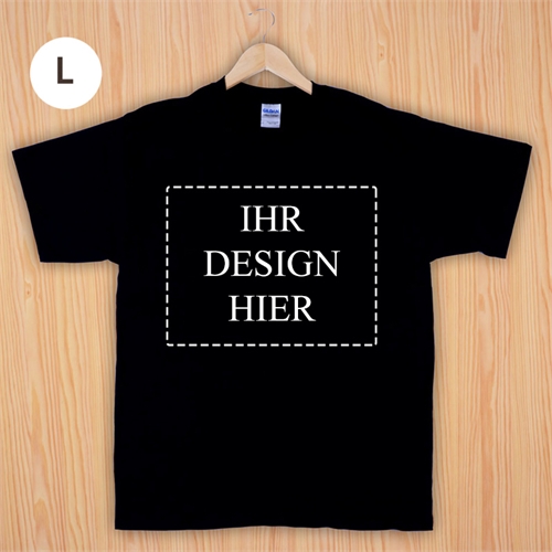 Größe L, Foto t-shirt selbst bedrucken, Schwarz, Querformat,  100% Baumwolle