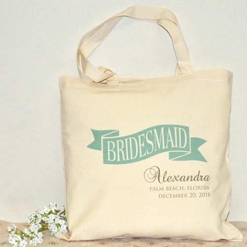 Brautjungfer Stofftasche Personalisieren