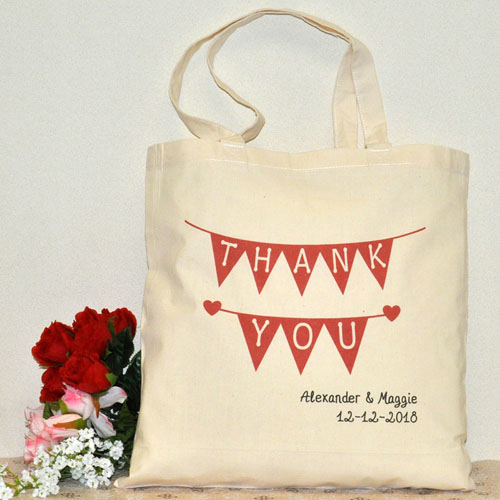 Hochzeit Dankeschön Stofftasche Gestalten