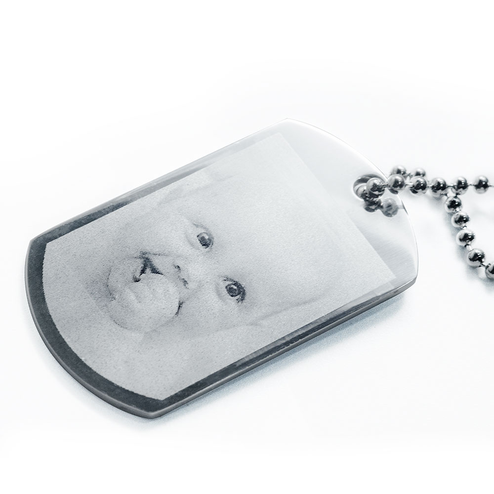 laser engraved photo